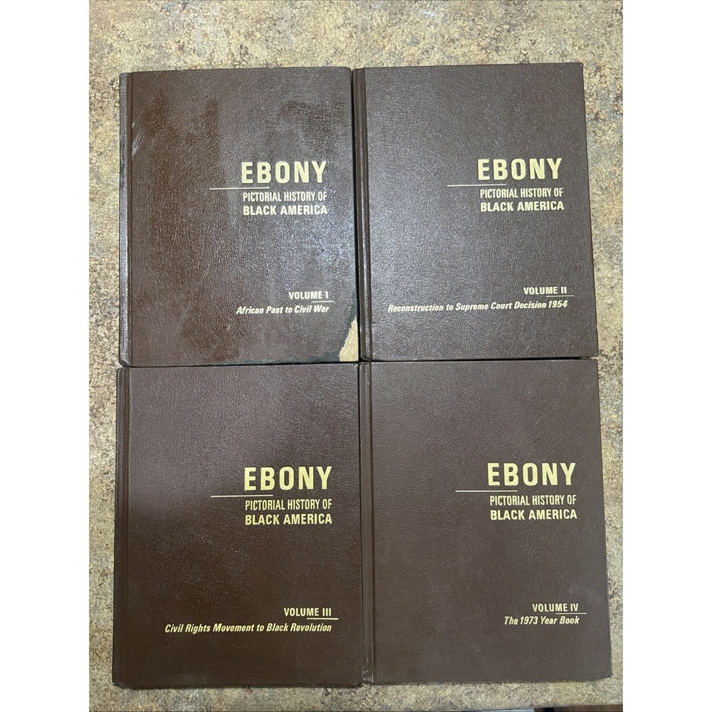 Ebony Pictorial History of Black America Complete 4 Volume Set First Printing